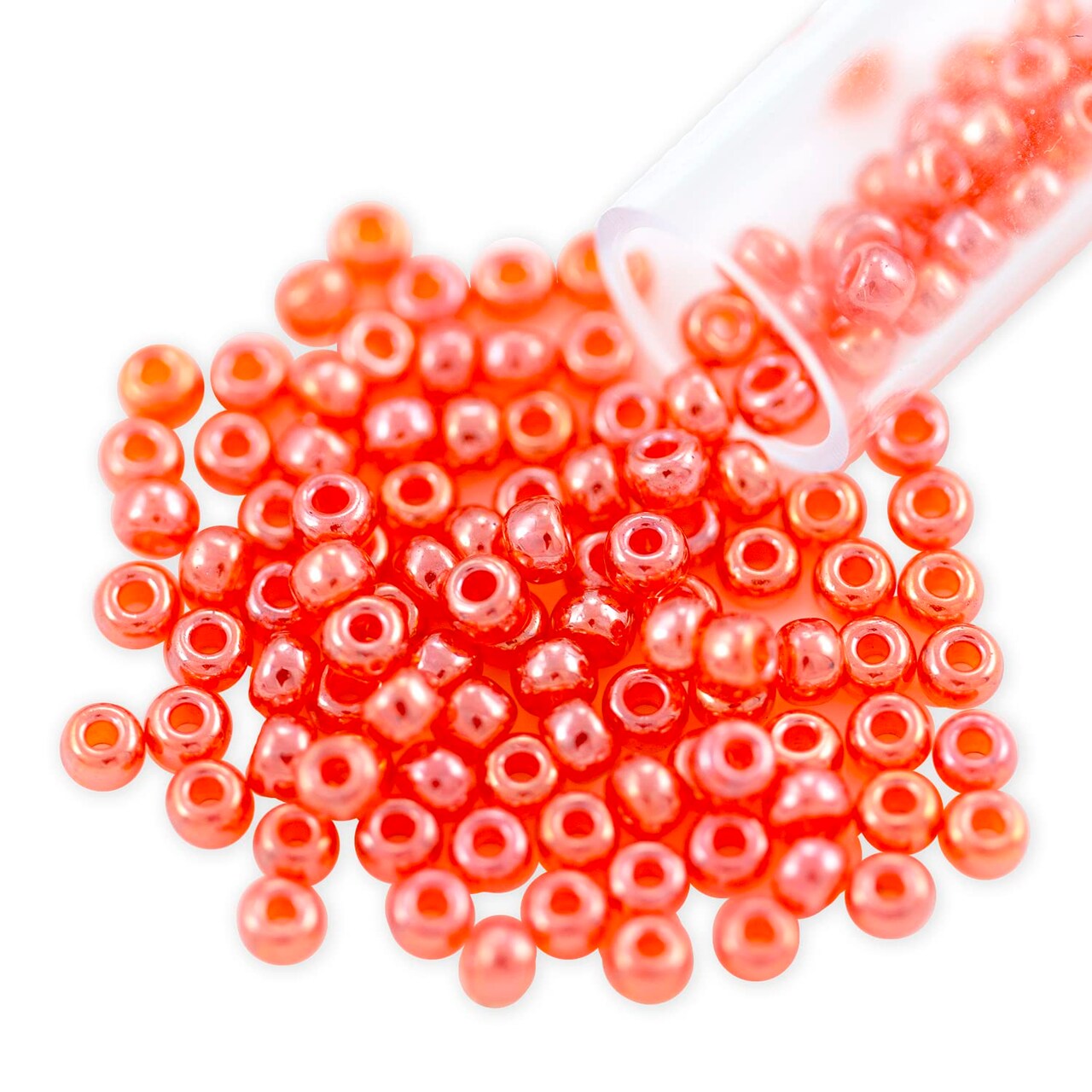 Miyuki Round Rocaille Seed Bead 8/0 Transparent Luster Orange
